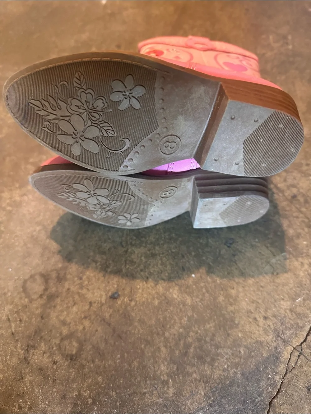 DISNEY PINK PRINCESS WESTERN BOOTS FOR KIDS